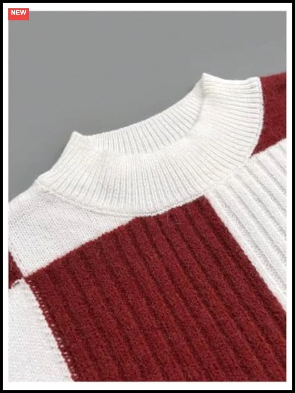 Women's Acrylic Color Block Knit Pullover Sweater Short Sleeve Cap Sleeve